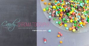 Candy Chromatography | Mama Miss #kidscience #nerdscandy #funexperiments