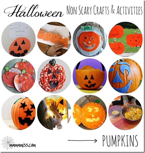 kiddo halloween: Non-Scary Crafts & Activities – Pumpkins | Mama Miss #kidhalloween #pumpkin #kidcrafts #kbn