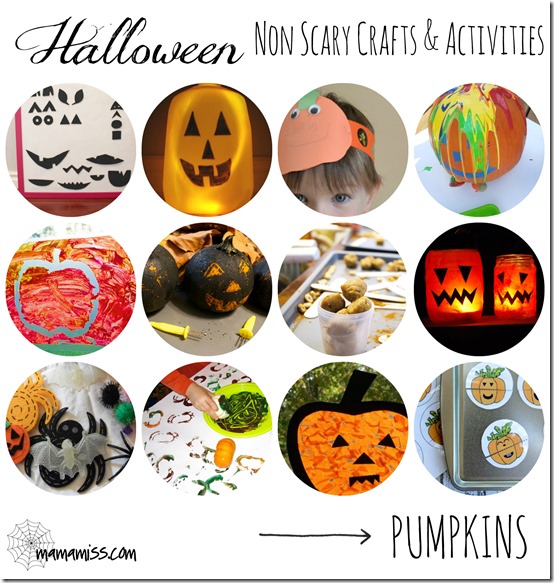 kiddo halloween: Non-Scary Crafts & Activities – Pumpkins | Mama Miss #kidhalloween #pumpkin #kidcrafts #kbn
