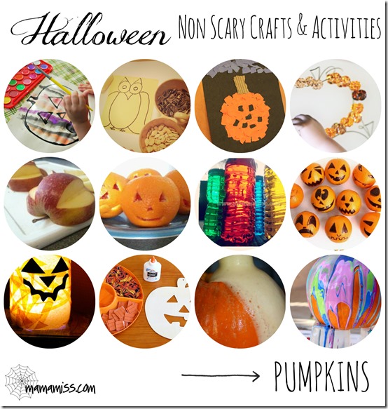 kiddo halloween: Non-Scary Crafts & Activities – Pumpkins | Mama Miss #kidhalloween #pumpkin #kidcrafts #kbn