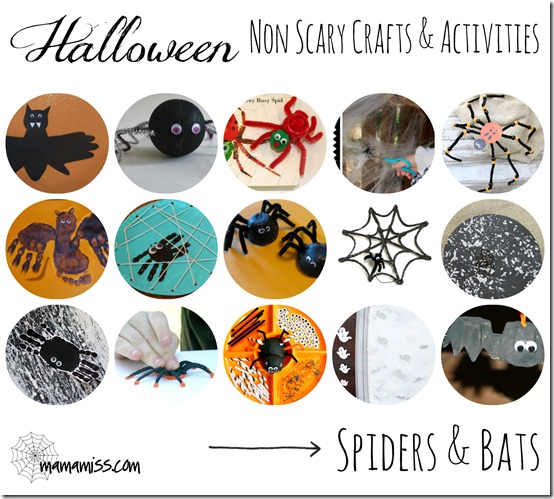 Non-Scary Crafts & Activities – Creepy Crawlies | Mama Miss #kidhalloween #ghosts #spiders #kidcrafts #kbn