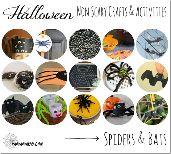 Non-Scary Crafts & Activities – Creepy Crawlies | Mama Miss #kidhalloween #ghosts #spiders #kidcrafts #kbn