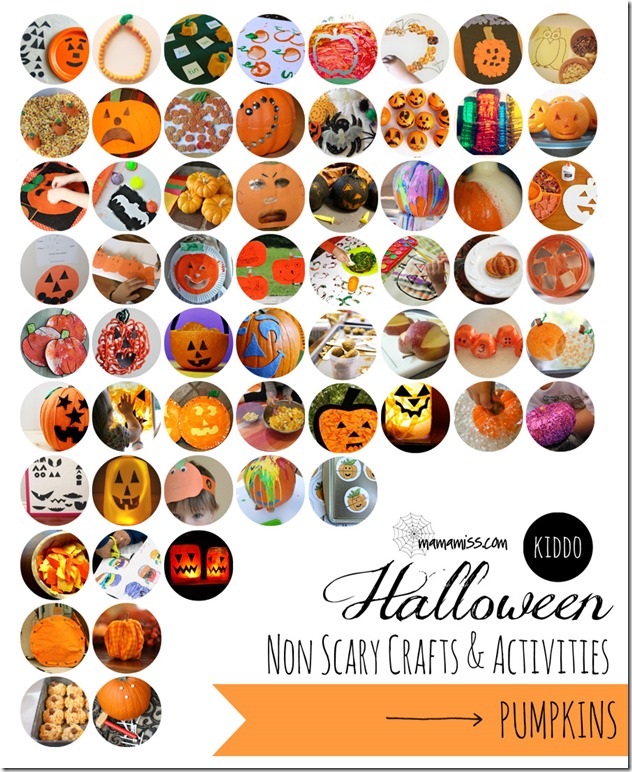 kiddo halloween: Non-Scary Crafts & Activities – Pumpkins | Mama Miss #kidhalloween #pumpkin #kidcrafts #kbn