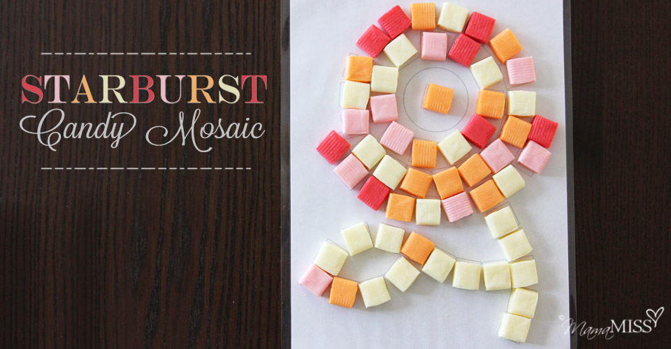 Starburst Candy Mosaic | Mama Miss #starburst #mosaic #freeprintable #kidart