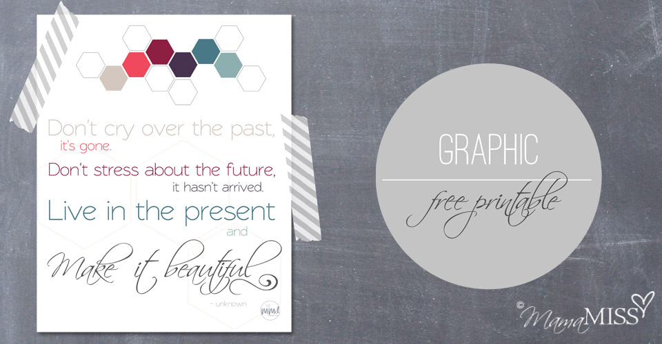 Live In The Present Quote | Mama Miss #quotelove #thefuture #freeprintable #beautiful