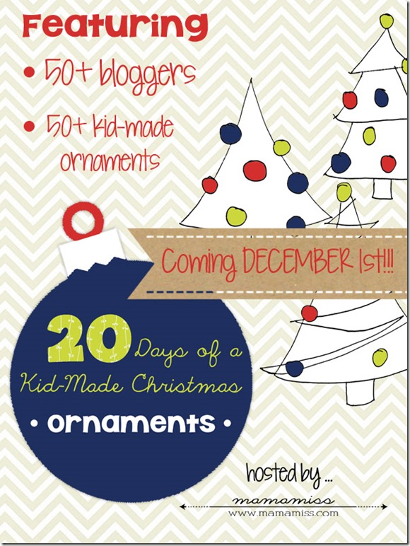 20 Days of a Kid-Made Christmas: Ornaments | @mamamissblog #kidchristmas #holidaycraftsforkids #kidornaments