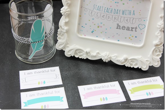 Thankful Print and Thankful Jar | @mamamissblog #thankfulactivity #thanksgiving #gratitude