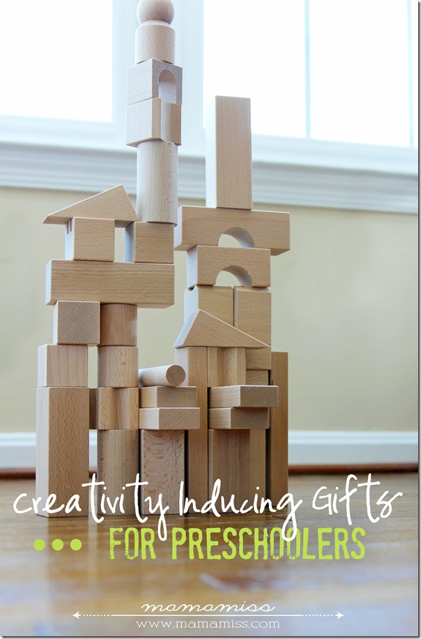 Creativity Inducing Gifts For Preschoolers | @mamamissblog #preschoolergifts #christmas #holidaygiftguide #50giftguides