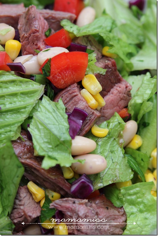 Chopped Steak Salad | @mamamissblog #healthyeating #salad #proteinpacked