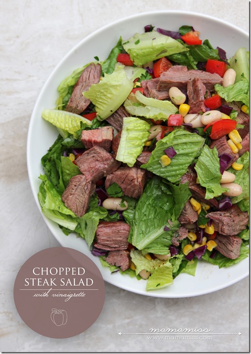 Chopped Steak Salad | @mamamissblog #healthyeating #salad #proteinpacked