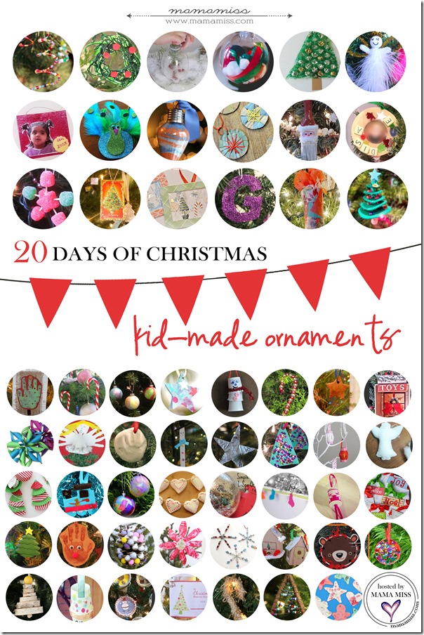 20 Days of Kid-Made Ornaments: fifty seven creations | @mamamissblog #kidmadeornaments #kidmadechristmas #kidcrafts