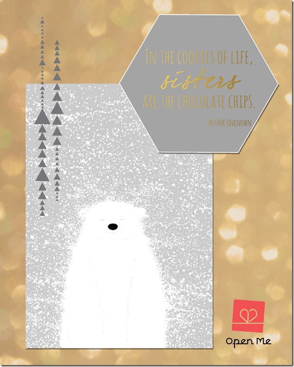 Connecting Sisters For The Holidays | @mamamissblog #sisterhood #openmecards