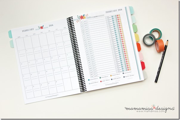 2014 Blogging Planner, Calendar, & Menu Planner | @mamamissblog #organize #2014planner