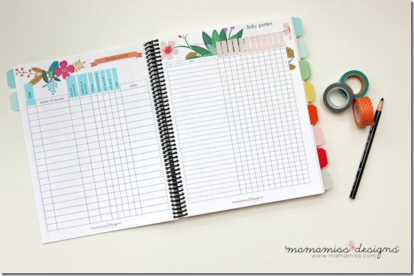 2014 Blogging Planner, Calendar, & Menu Planner | @mamamissblog #organize #2014planner