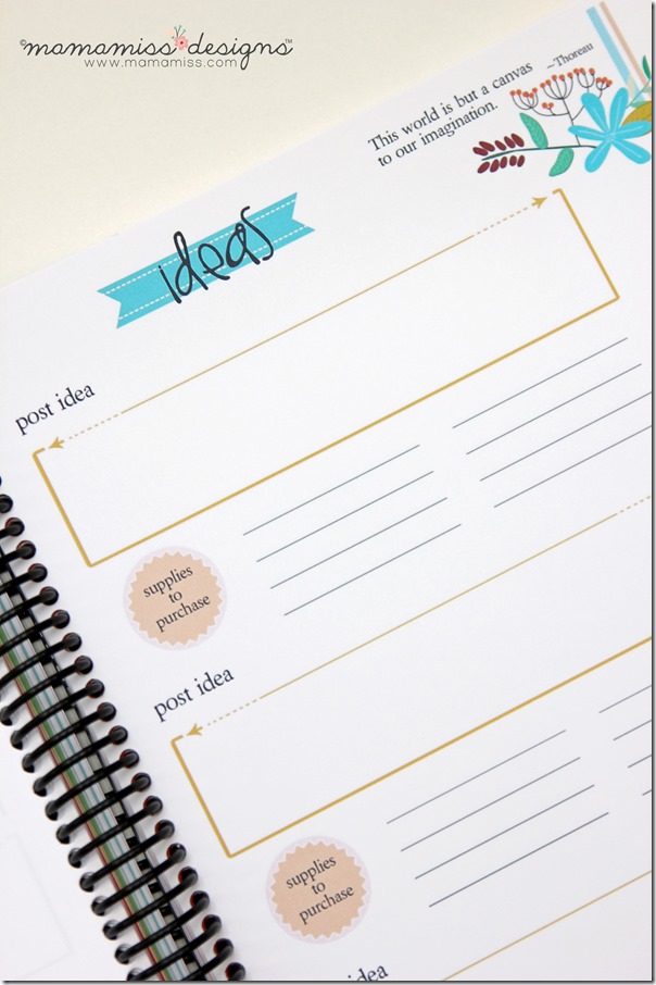 2014 Blogger Planner, Calendar, & Menu Planner