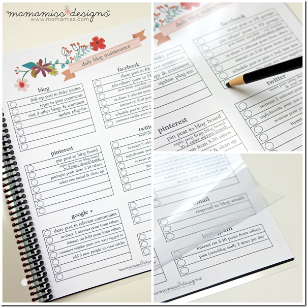 2014 Blogging Planner, Calendar, & Menu Planner | @mamamissblog #organize #2014planner