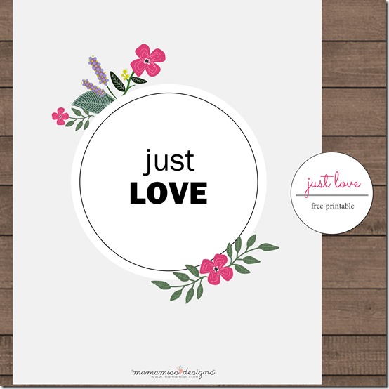 graphic prints for frame & iPhone: Just Love & Love Wins | @mamamissblog #valentinesday #freeprintables #iPhonewallpaperfree #justlove #lovewins