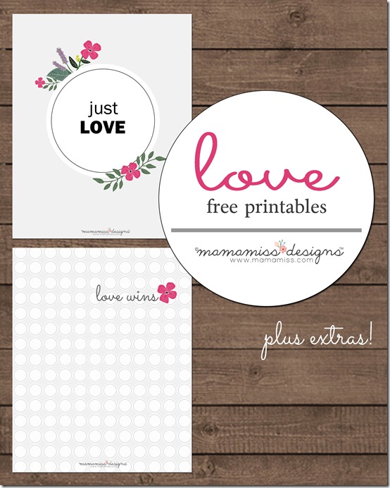 graphic prints for frame & iPhone: Just Love & Love Wins | @mamamissblog #valentinesday #freeprintables #iPhonewallpaperfree #justlove #lovewins