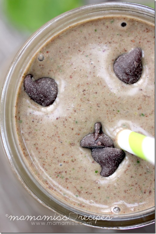 Peanut Butter Cup Power Smoothie | @mamamissblog #healthyeats #CocoaVia #peanutbutter