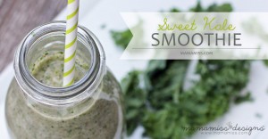 Sweet Kale Smoothie | @mamamissblog #cocoavia #smoothielove #kale