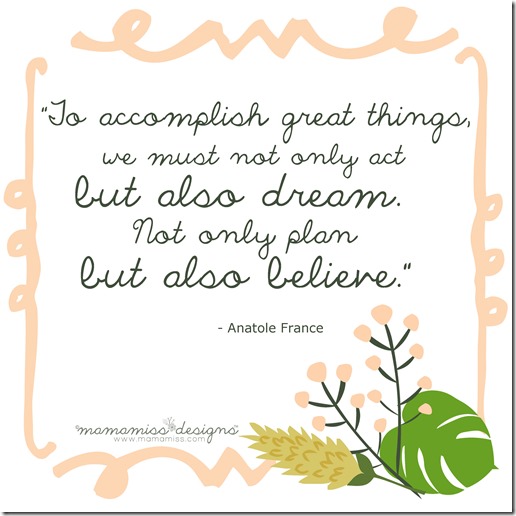 Anatole France - planning quote | @mamamissblog #quotelove #quoteme #planning #freeprintable