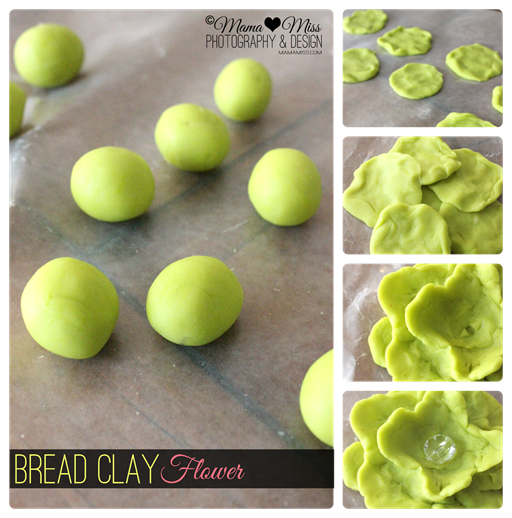  pâine Clay Flower / @ mamamissblog # crafts # kidcrafts # diy # bread