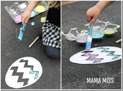 Homemade Sidewalk Chalk Paint | @mamamissblog #chalk #homemadepaint #outdoorplay