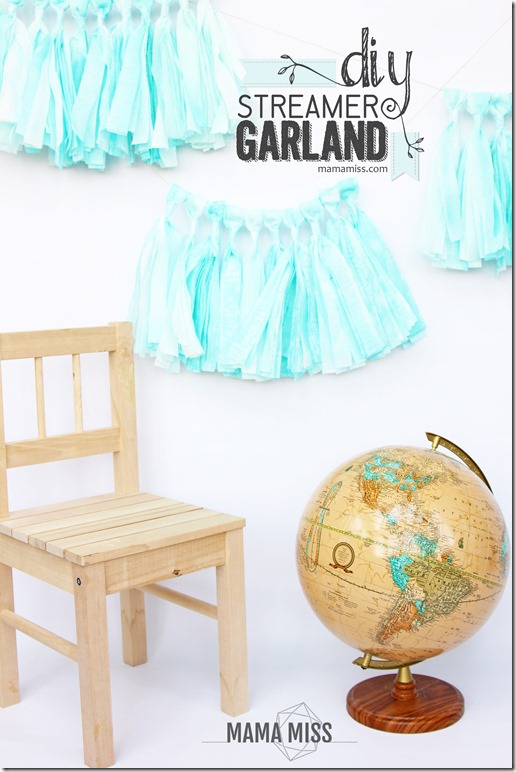 DIY Streamer Garland #papertowels #tassel #photoprop #photobooth 