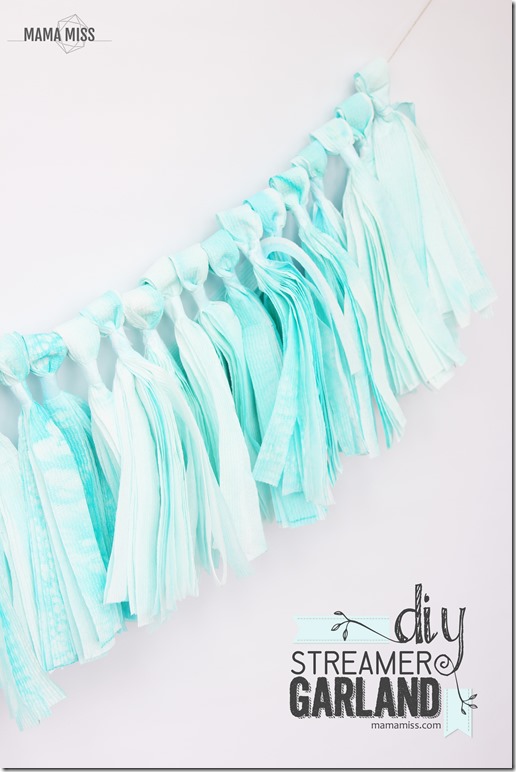 DIY Streamer Garland #papertowels #tassel #photoprop #photobooth 