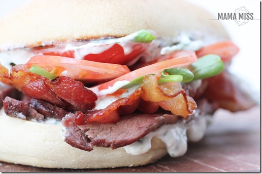 Steak Club Sandwich | @mamamissblog #steak #sandwichlove #dinnertonight