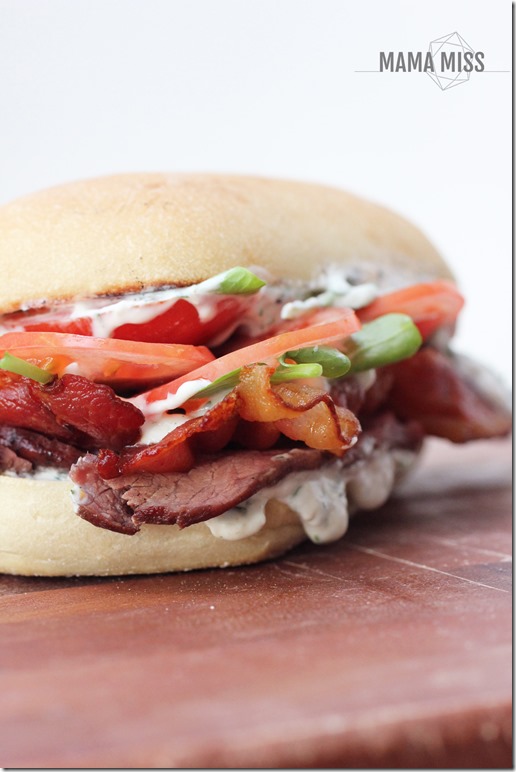 Steak Club Sandwich | @mamamissblog #steak #sandwichlove #dinnertonight