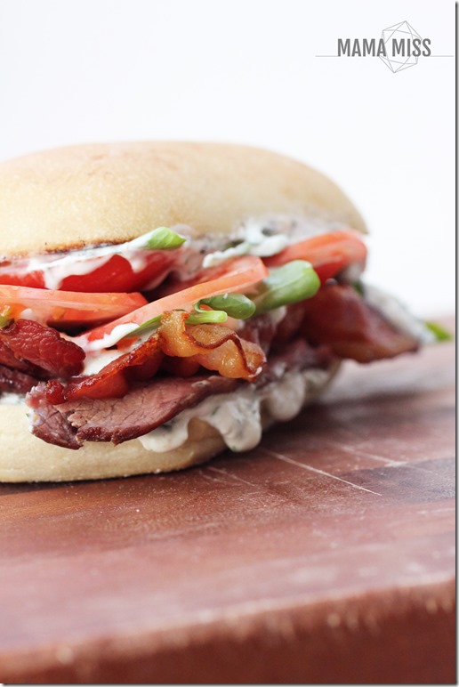 Steak Club Sandwich | @mamamissblog #steak #sandwichlove #dinnertonight