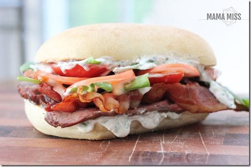 Steak Club Sandwich | @mamamissblog #steak #sandwichlove #dinnertonight