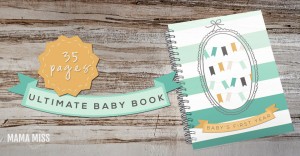 Ultimate Baby Book | @mamamissblog #babybook #planner #babysfirsts