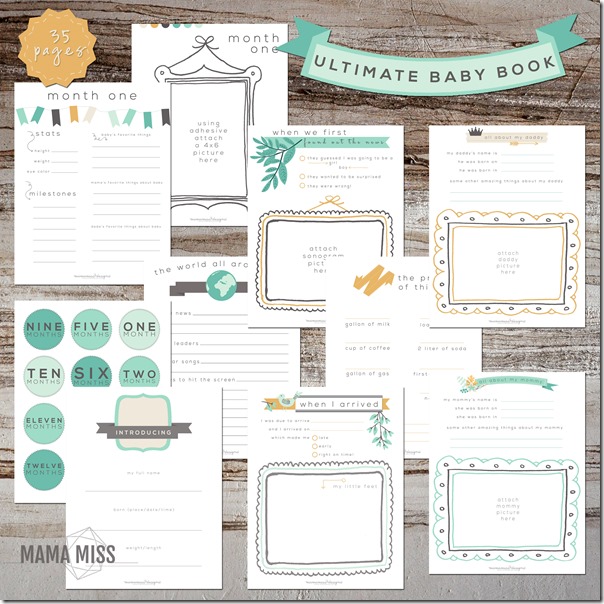 Ultimate Baby Book | @mamamissblog #babybook #planner #babysfirsts