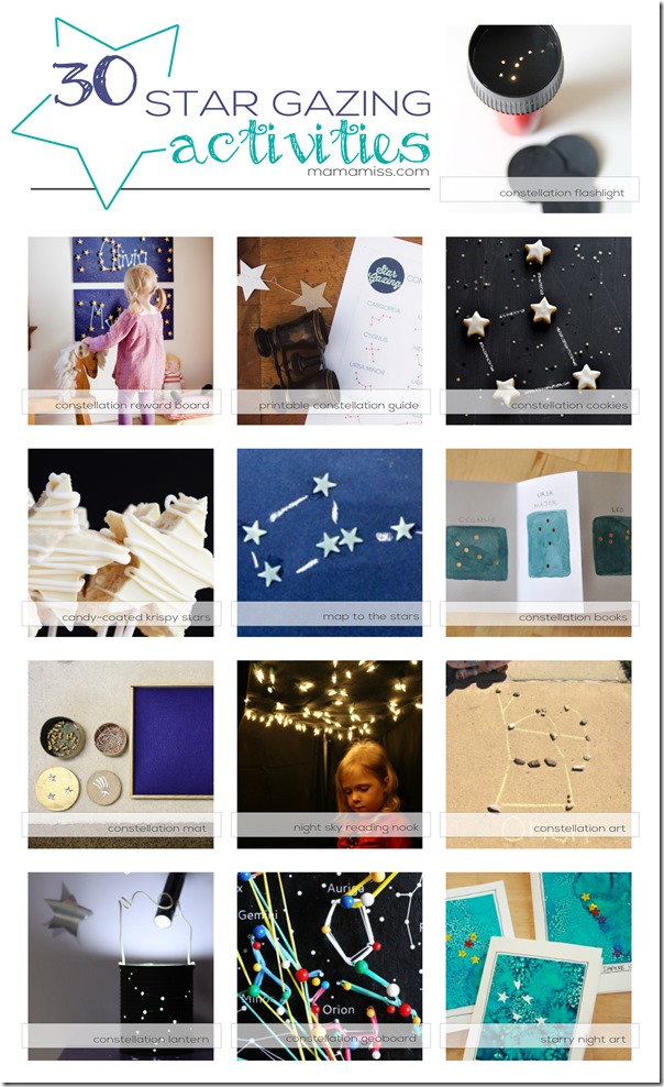 30 Best Star Gazing Activities | @mamamissblog #starrynight #constellation #diy