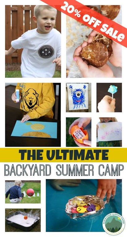 Ultimate Backyard Summer Camp - Summer Discount! | @mamamissblog #summercamp #imbored #backyardfun