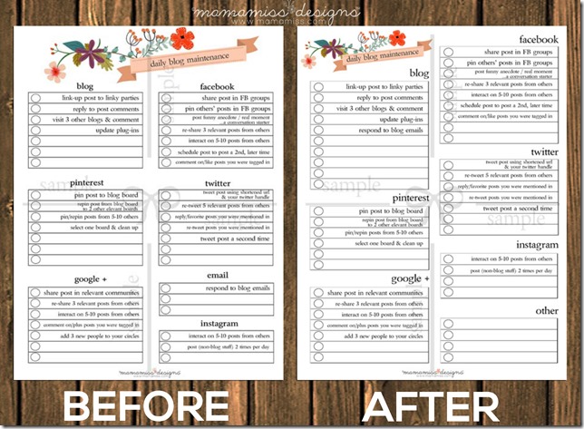 2014-2015 MID YEAR Blogger Planner, Calendar, and Menu Planner | @mamamissblog #bloggertools #organize #midyearplanner