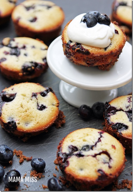 Blueberry Biscoff Custard Muffins | @mamamissblog #brunch #breakfast #muffinlove