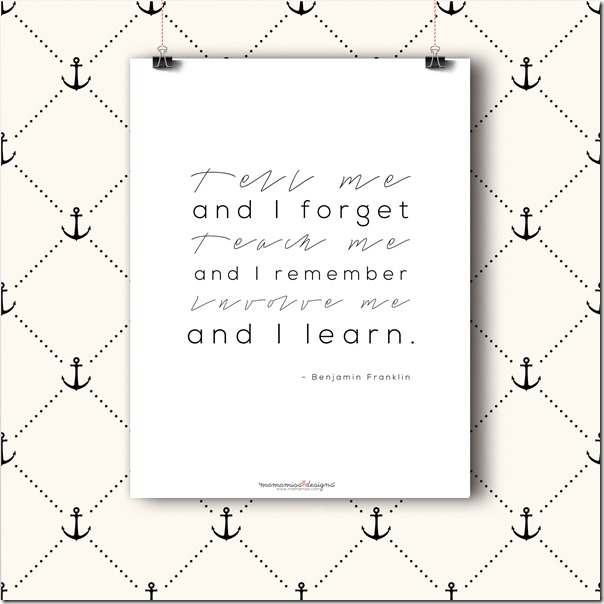 Benjamin Franklin quote | @mamamissblog #education #STEM #freeprintable #quotelove