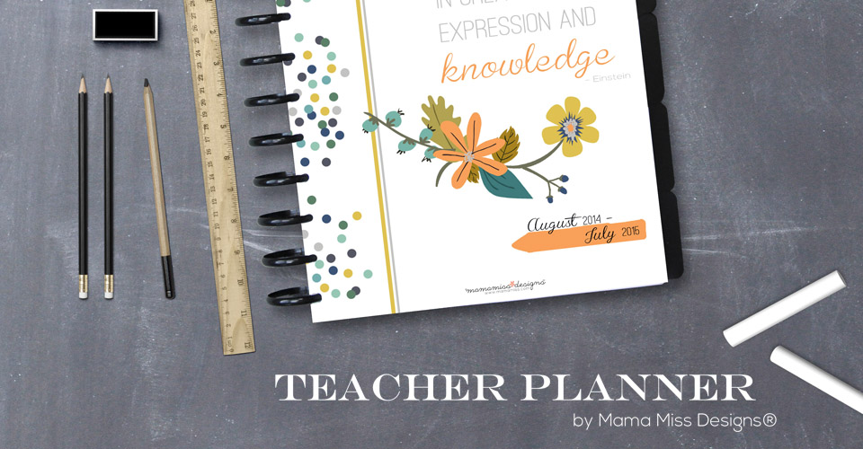 Teacher Planner | by Mama Miss Designs® @mamamissblog #classroom #organization #school