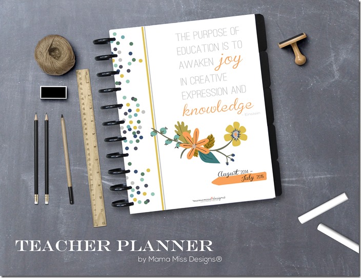 Teacher Planner | by Mama Miss Designs® @mamamissblog #classroom #organization #school