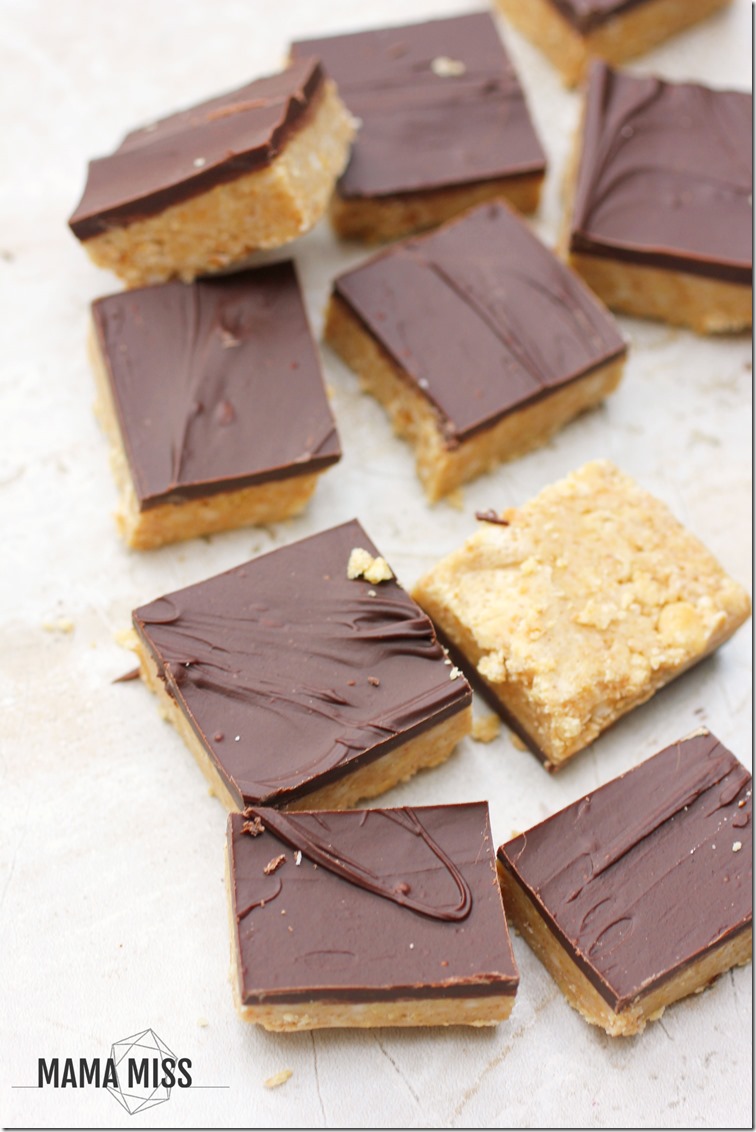 No Bake Peanut Butter Bars | @mamamissblog #peanutbutter #nobake #quickdessert