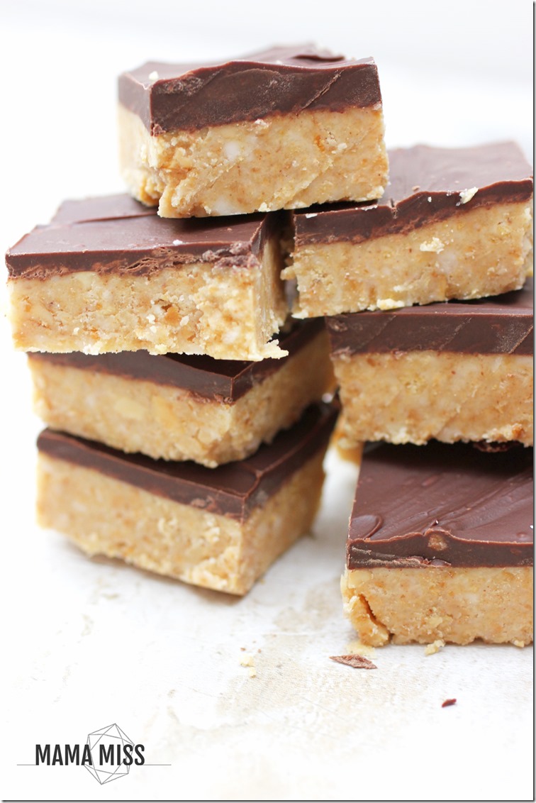 No Bake Peanut Butter Bars | @mamamissblog #peanutbutter #nobake #quickdessert