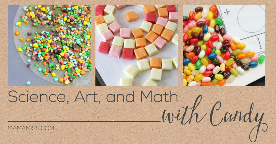 What to do with all that Halloween candy?! Science, Art, and Math that's what! Learning With Candy | @mamamissblog #halloween