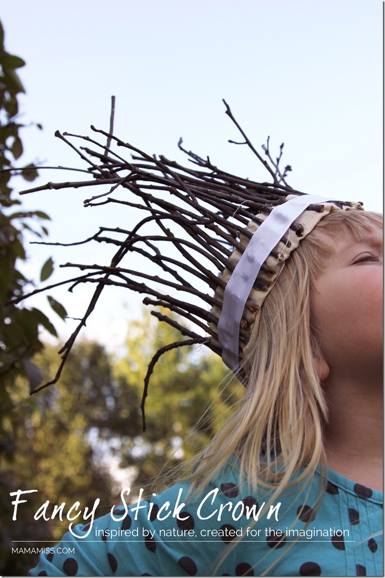 Fancy Stick Crown - inspired by nature, created for the imagination | @mamamissblog #juliadonaldson #stickman