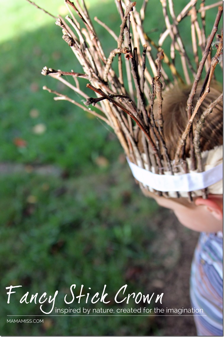 Fancy Stick Crown - inspired by nature, created for the imagination | @mamamissblog #juliadonaldson #stickman