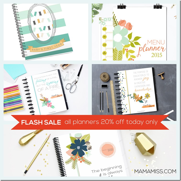 FLASH SALE – all Mama Miss planners! | @mamamissblog #shopsmall