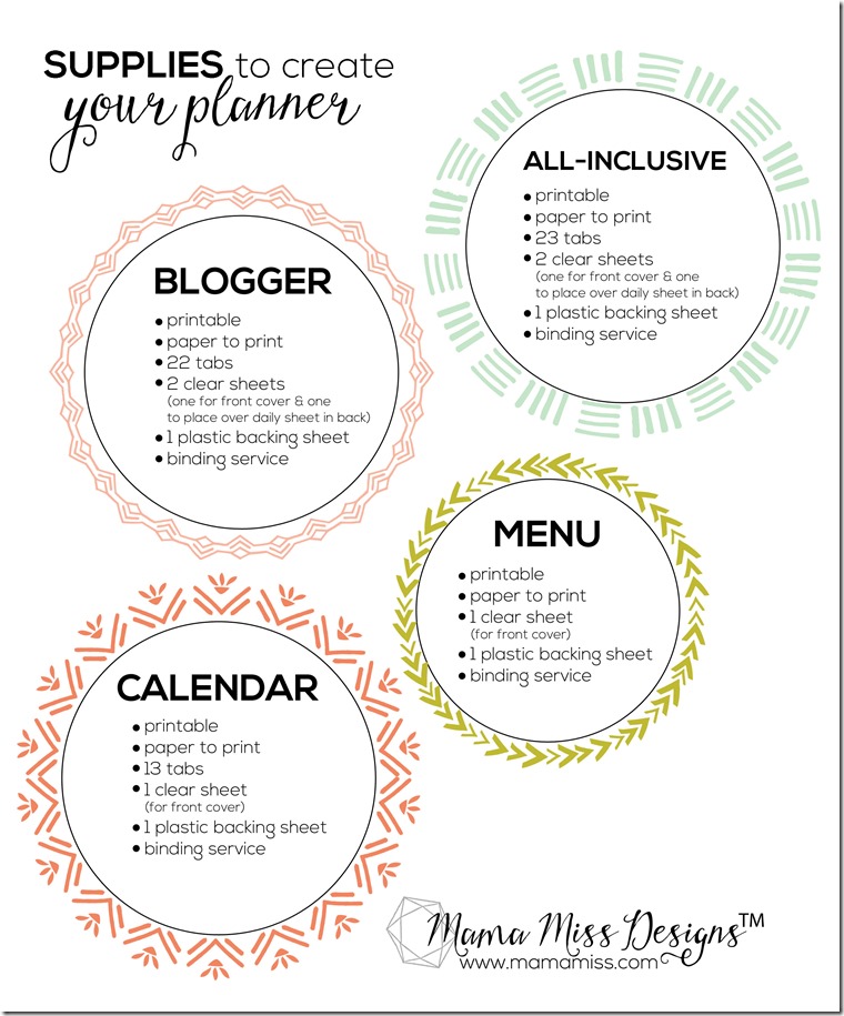 2015 Blogger Planner, Calendar, and Menu Planner - JUST RELEASED!!  @mamamissblog #blogplanner #2015calendar