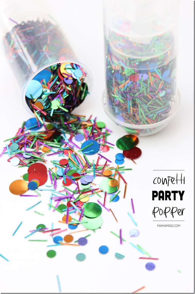 Confetti Party Popper - a super easy & super fun DIY! | @mamamissblog 